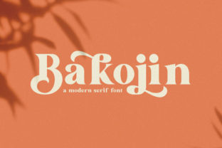 Bakojin Serif Typeface for Handmade Labels & Printables