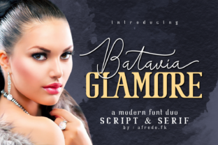 Batavia Glamore: A Fresh Serif Font for Handmade Labels & Printables