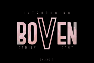 Boven: A Modern Font for Editorial Design