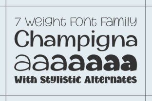 Champigna Family Font