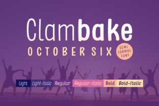 Clambake October Six: A Font for Polished Branding