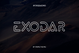 Exodar: A Futuristic Font for Modern Design