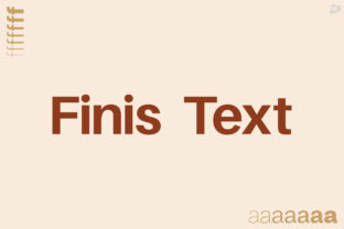Finis Text: Clear, Strong, and Modern