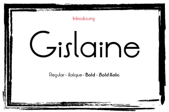 Gislaine Family: A Font for Clear Campaigns
