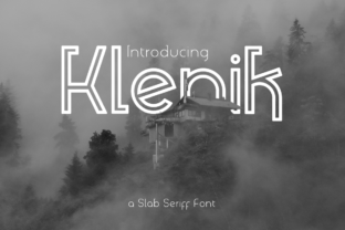 Klenik: Bold Slab Serif Font