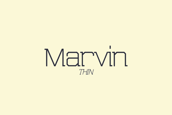 Marvin Thin Font for Elegant Design