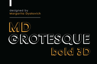 MD Grotesque Bold 3D: A Modern Font for Editorial Design