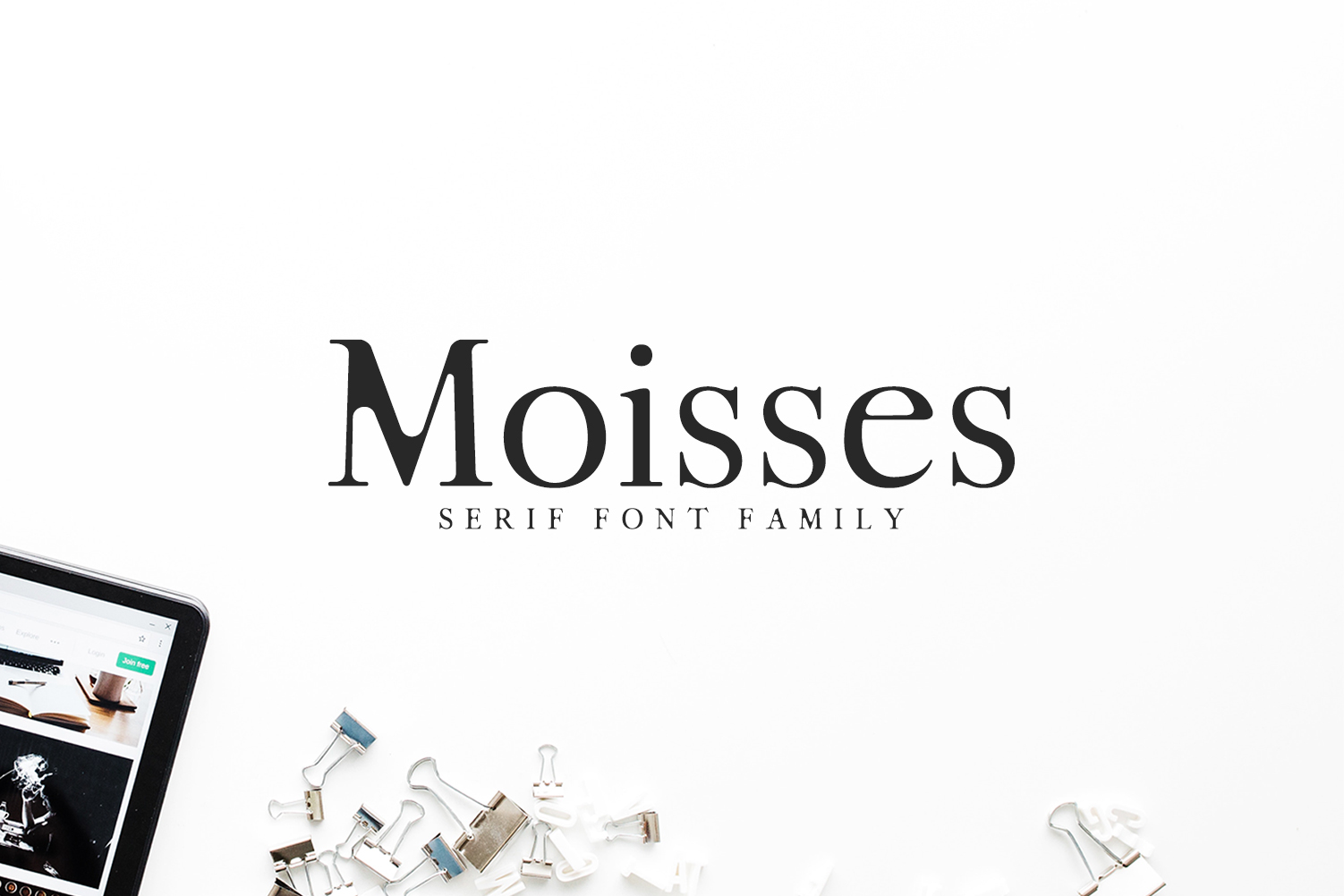 Moisses: A Modern Serif Font for Makers