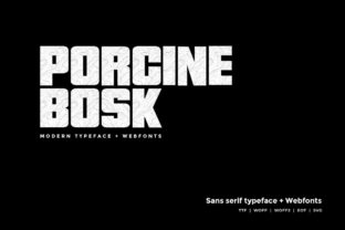 Porcine Bosk: A Bold Font for Modern Campaigns