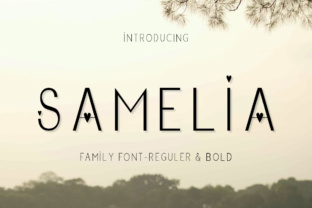 Samelia Font: Modern & Romantic